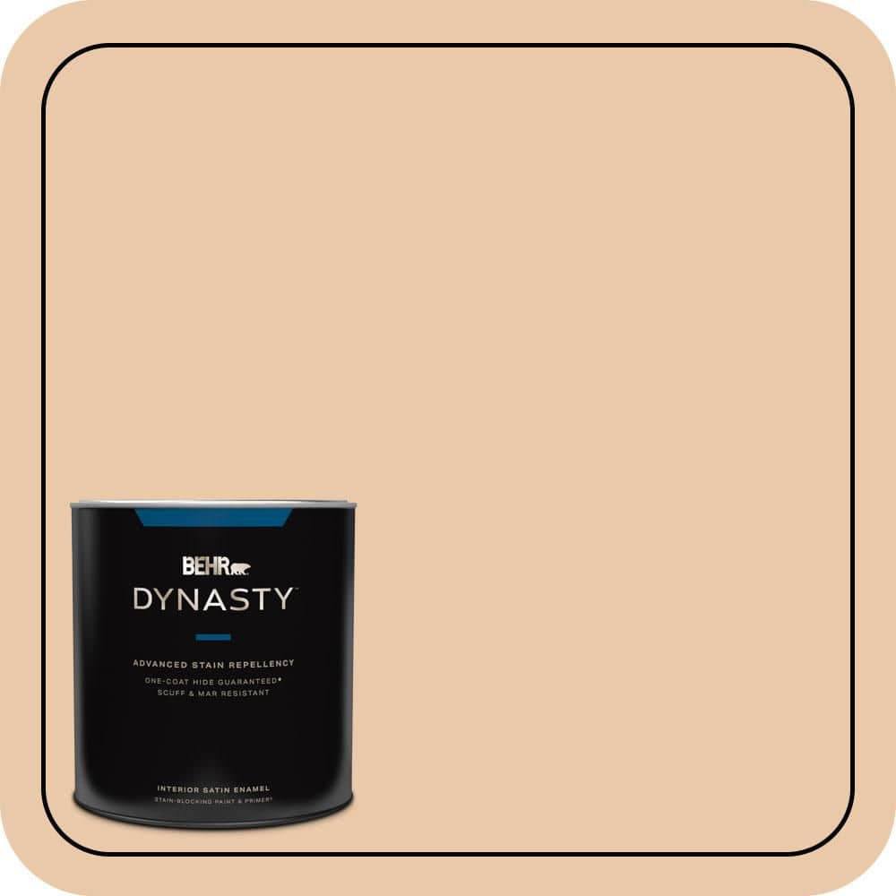 1 qt. #S250-2 Almond Biscuit Satin Enamel Interior Stain-Blocking Paint and Primer price history on PriceWatchPro
