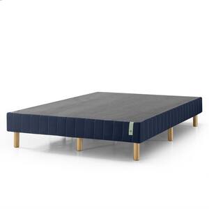 GOOD DESIGN Winner - Justina Navy Narrow Twin 14 In. Quick Snap Standing Mattress Foundation