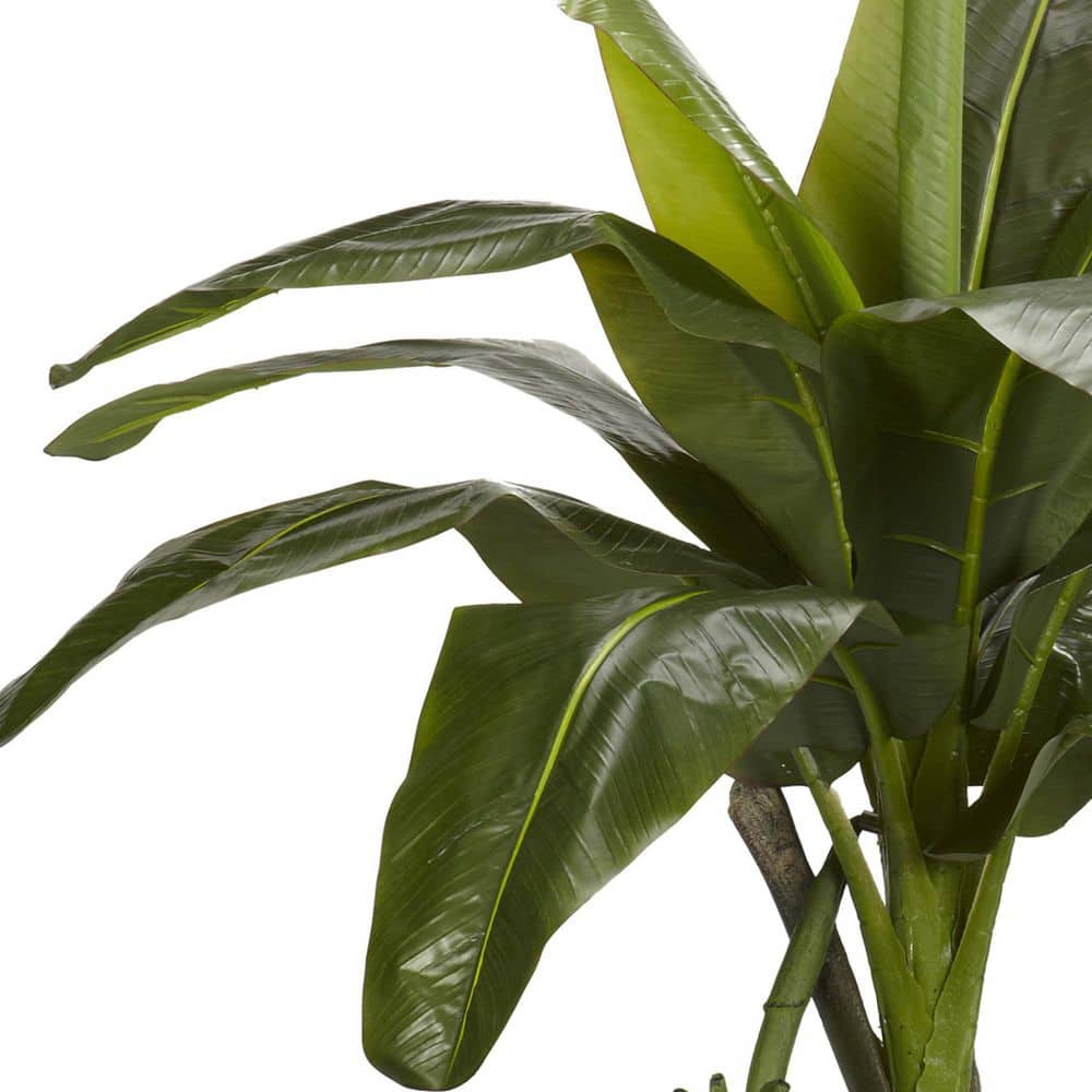 6-Foot Green Silk Banana Tree in Decorative Pot