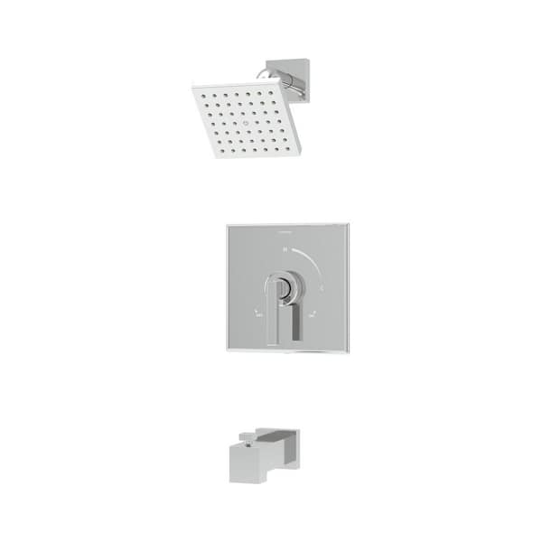 Duro 1-Spray Handheld Showerhead and Fixed Showerhead Combo in Polished Chrome (Valve Not Included) Duro 1-Spray Handheld Showerhead and Fixed Showerhead Combo in Polished Chrome (Valve Not Included)