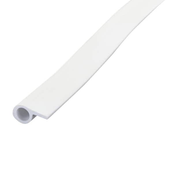 0.5 in. x 17 ft. White Vinyl Gasket Door and Window Weatherstripping