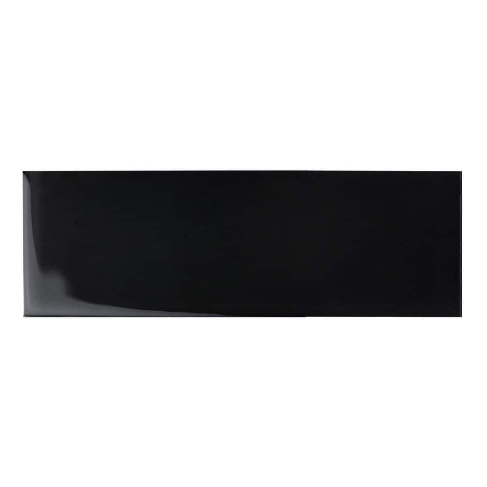 Black 3 in. x 9 in. Glass Subway Wall Tile Sample price history on PriceWatchPro