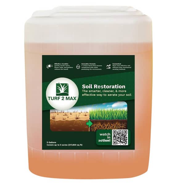 TURF2MAX 5 Gal. Soil Amendment Soil Aeration and Restoration