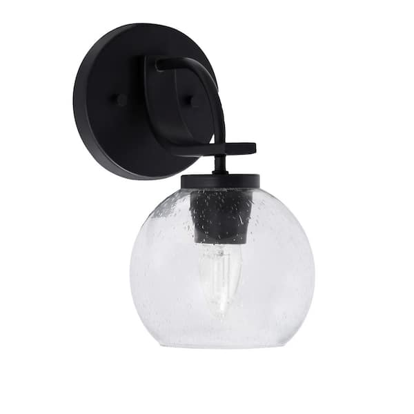 Unbranded Olympia 1-Light Matte Black Wall Sconce