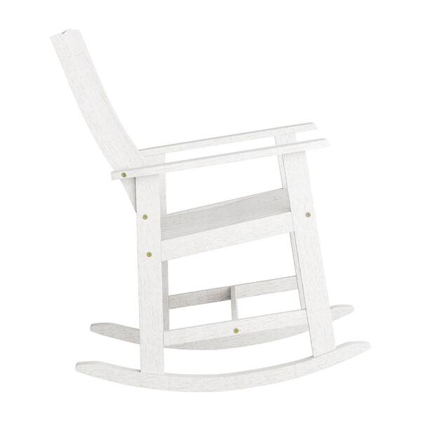 whitewashed rocking chair