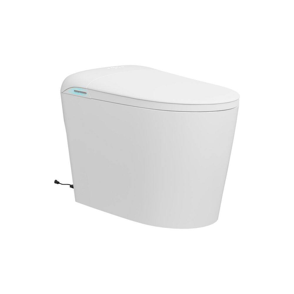 Smart Elongated One Piece Toilet 1.28 GPF in White with Remote, Heated Seat, Adjustable Water, Built-in Deodorizer price history on PriceWatchPro