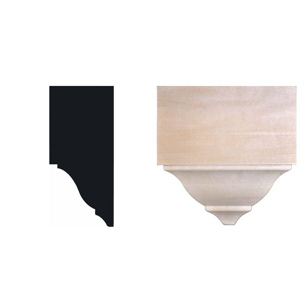 4-3/8 in. x 2 in. x 4-1/4 in. Hardwood Mid Crown Block Moulding price history on PriceWatchPro