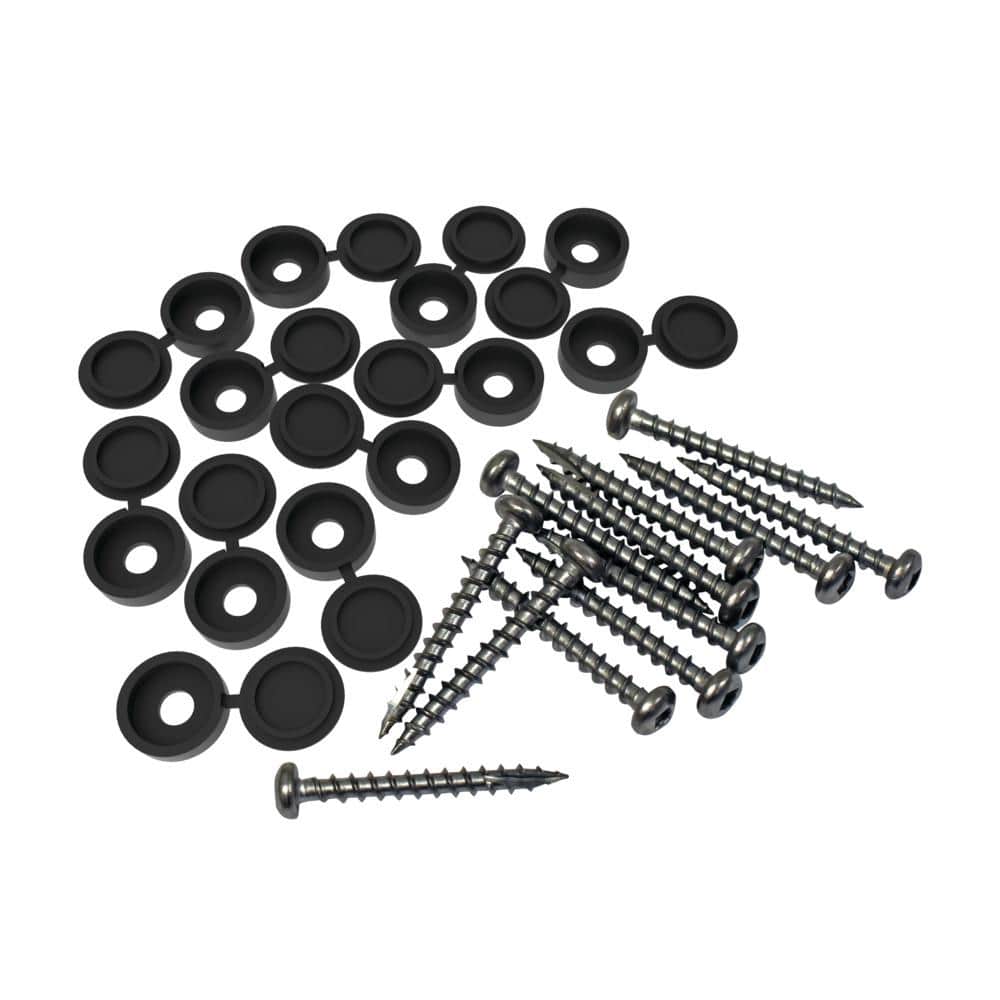 Black Stainless Steel Decorative Screen Panel Fastener Kit