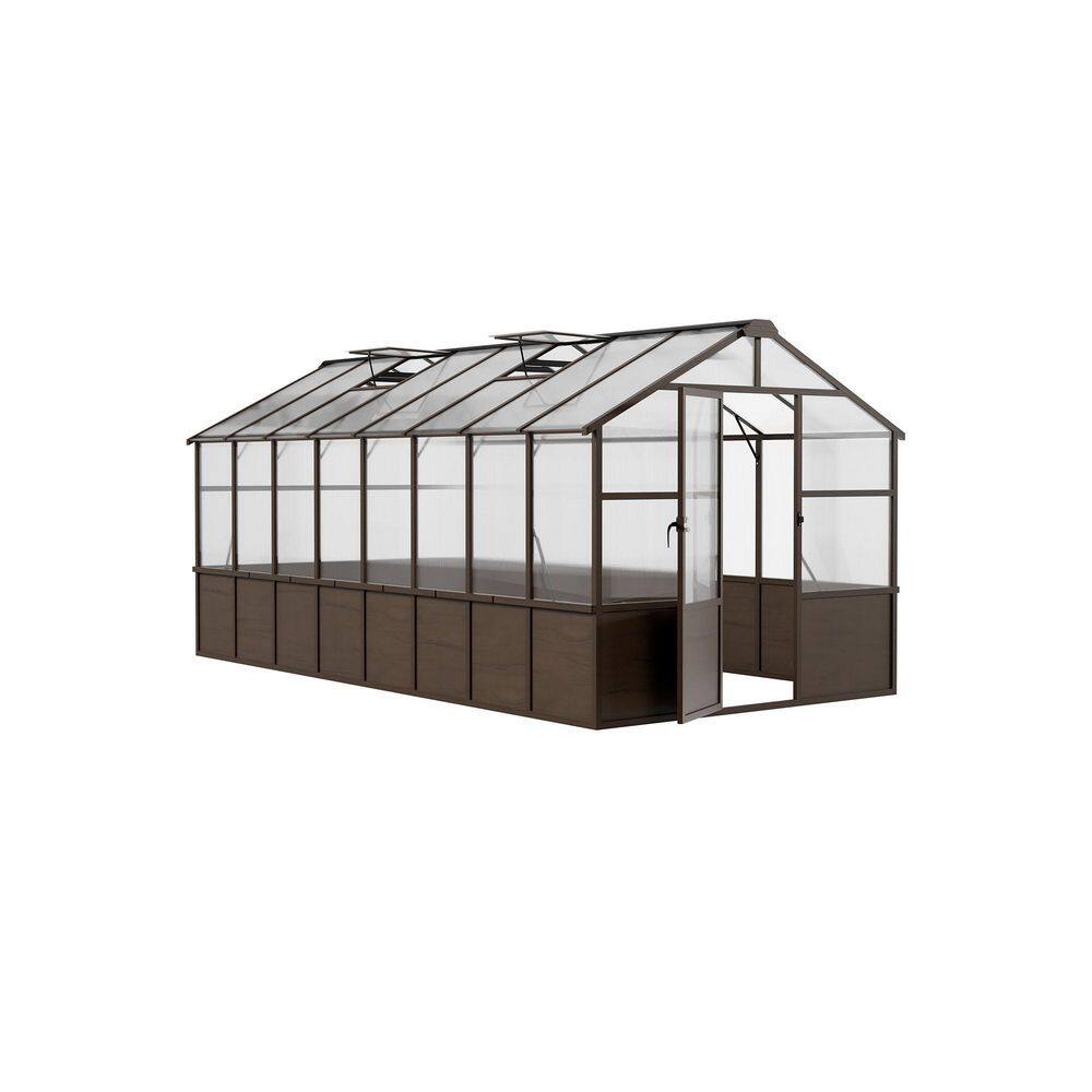 8 ft. W x 16 ft. D Wooden Greenhouse with Lockable Door and Adjustable Vent, Greenhouse with for Outdoor price history on PriceWatchPro