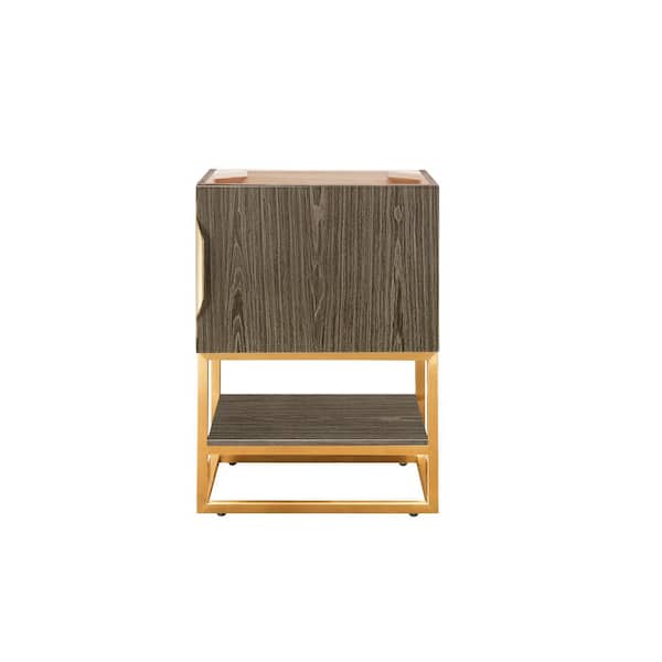 Columbia 23.6 in. W x 18.1 in. D x 33.4 in. H Single Bath Vanity Cabinet without Top in Ash Gray