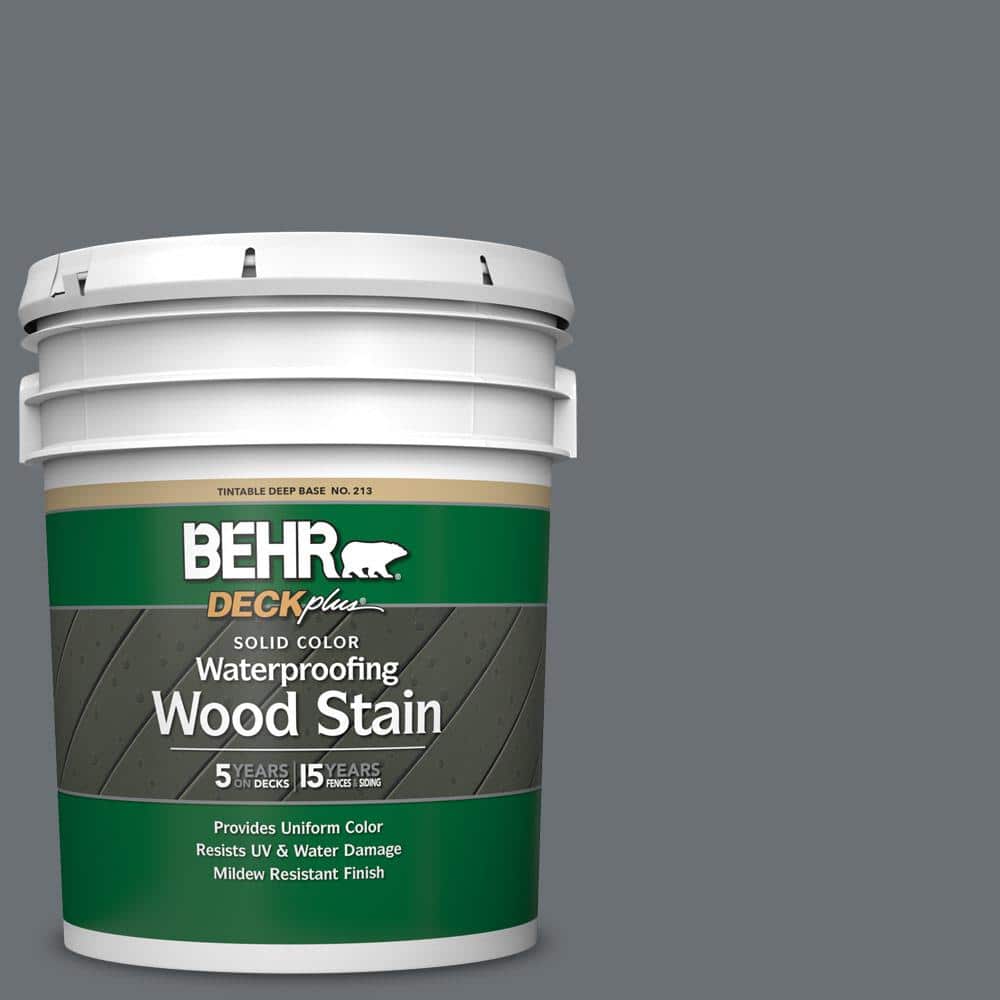 5 gal. #PPU18-03 Antique Tin Solid Color Waterproofing Exterior Wood Stain
