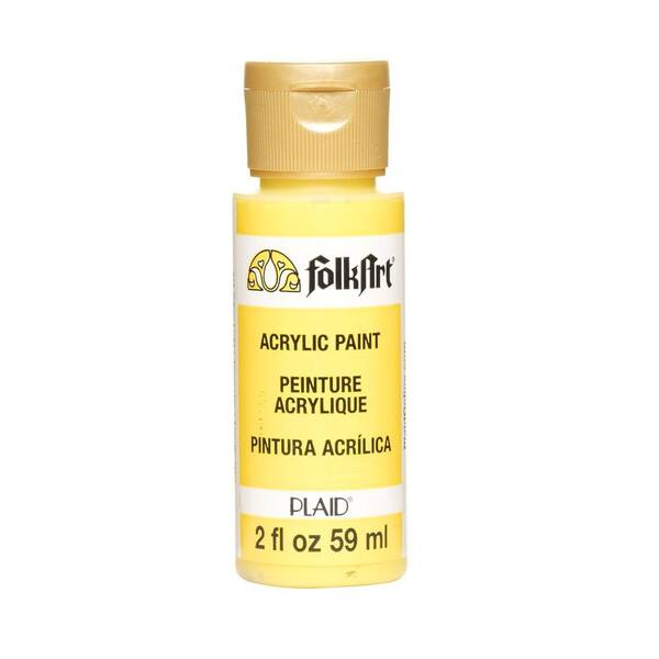 FolkArt 2 oz. Yellow Light Acrylic Craft Paint