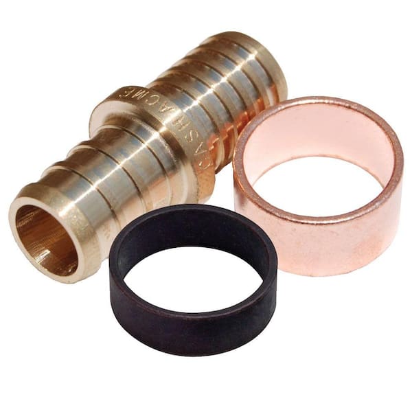 SharkBite 3/4 in. PEX Barb Brass Polybutylene Coupling Fitting