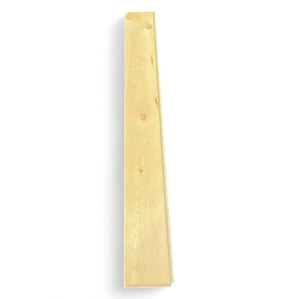 Unbranded 1-in. x 6-in. x 8-ft Wainscoting North Country Prefinished Clear Wood Beige