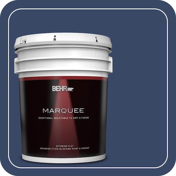 BEHR MARQUEE 5 gal. #MQ5-14 Bon Nuit Flat Exterior Paint & Primer