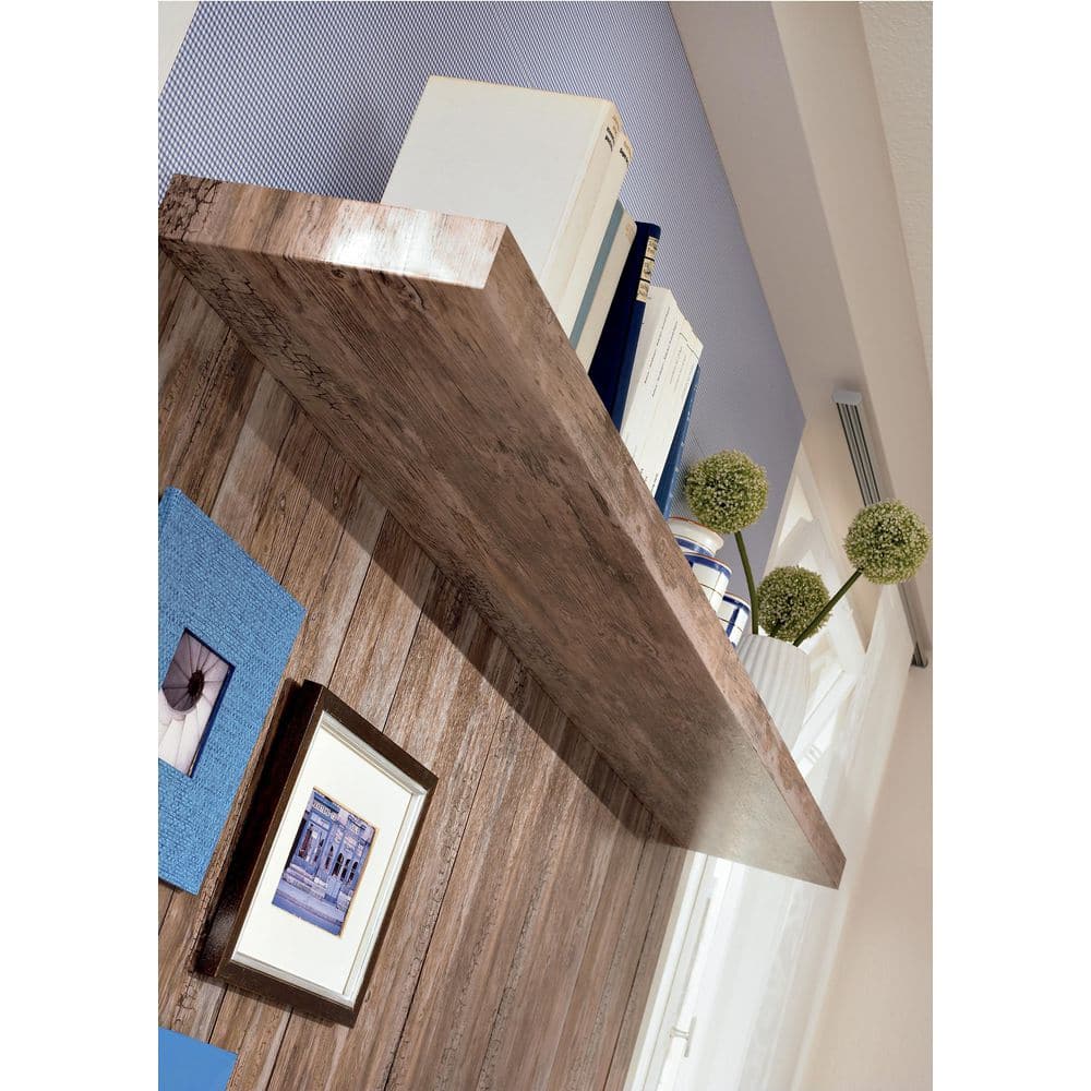 Rustic Brown and Gray Vinyl Adhesive Film Roll