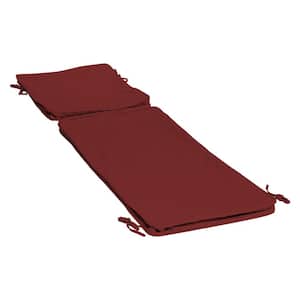 ProFoam 72 in. x 21 in. Outdoor Chaise Cushion Cover, Classic Red