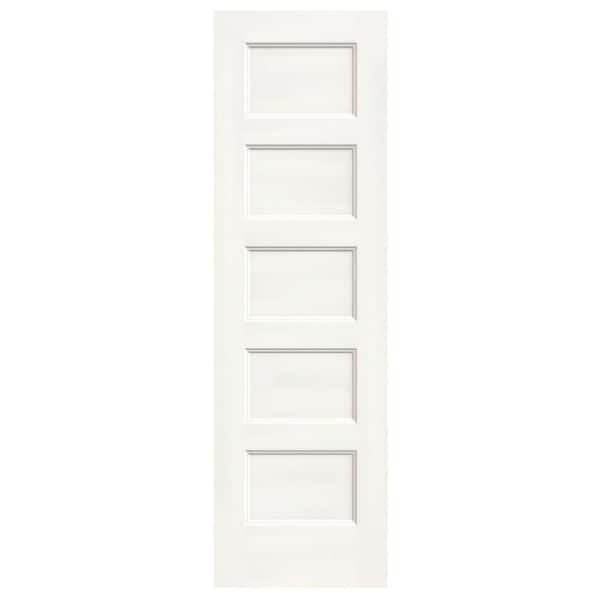 JELD-WEN 24 in. x 80 in. Conmore White Paint Smooth Hollow Core Molded Composite Interior Door Slab
