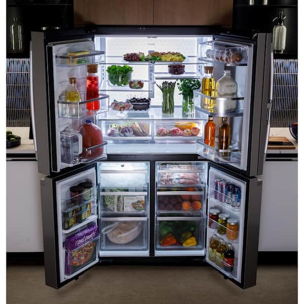 Profile 28.3 cu. ft. Quad-Door Smart Refrigerator with Dual-Dispense AutoFill Pitcher and Convertible Temp. Zones