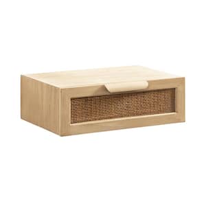 Ori 18.00 in. Natural Rectangle Wood Veneer/MDF End Table