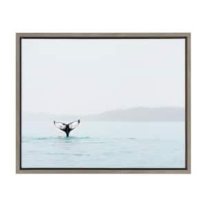 Sylvie "Whale Tail in the Mist" by Amy Peterson Framed Canvas Wall Art
