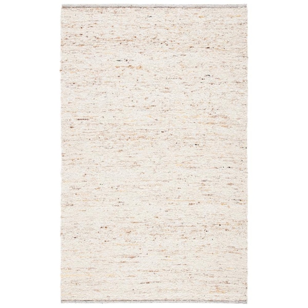 SAFAVIEH Natura Ivory/Light Gray 6 ft. x 9 ft. Solid Color Area Rug