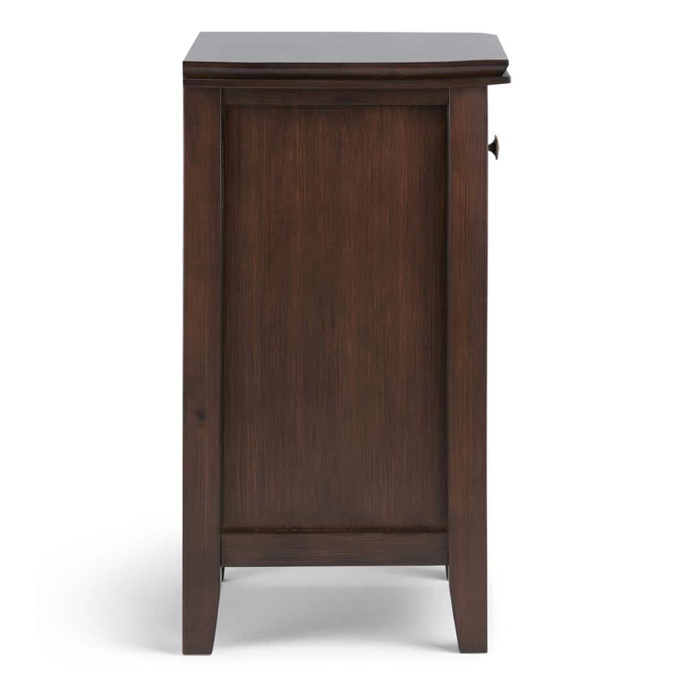 Russet Brown Solid Wood 24" Bedside Nightstand with 1 Drawer