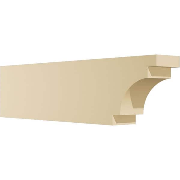 Ekena Millwork Standard Mediterranean 3 in. W x 6 in. H x 24 in. D Signature Urethane Rafter Tail Outlooker