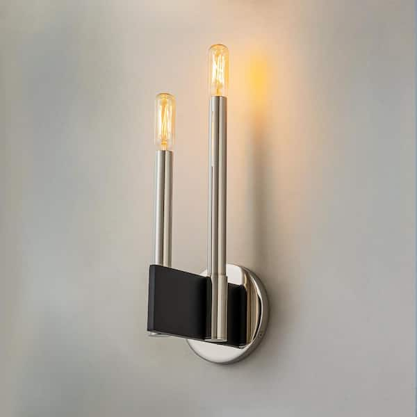 EDISLIVE Lupe 2 Light 4 7 In Modern Wall Sconce In Chrome   Chrome Edislive Vanity Lighting 81010000048228 64 600 