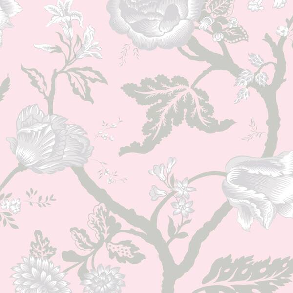 The Wallpaper Company 8 in. x 10 in. Kendal Pink Wallpaper Sample