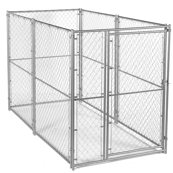 Lucky Dog 6 ft. H x 5 ft. W x 10 ft. L Modular Chain Link Kennel Kit