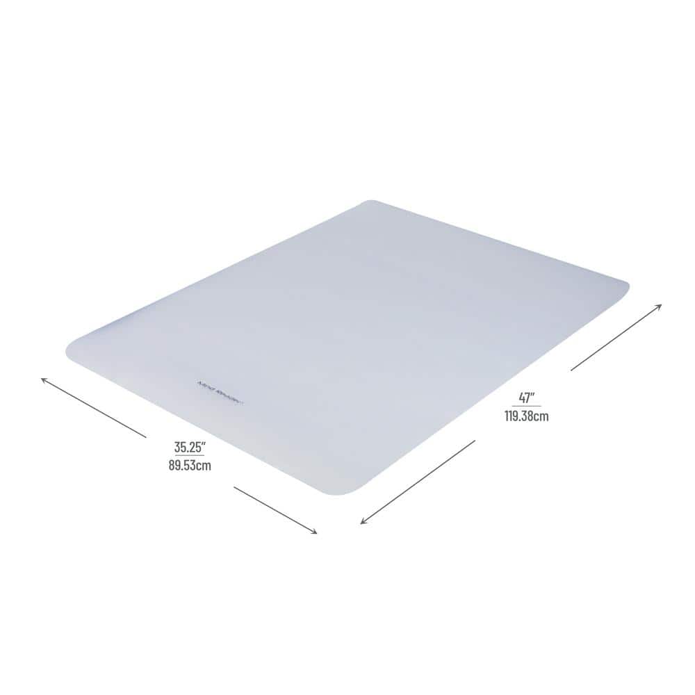 Clear Textured PVC Rectangular Chair Mat for Hard Floors