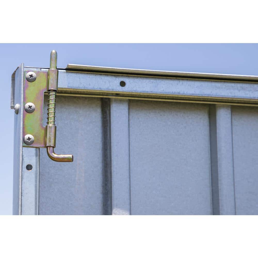 Elite 6 ft. x 4 ft. Blue Grey Metal Storage Shed