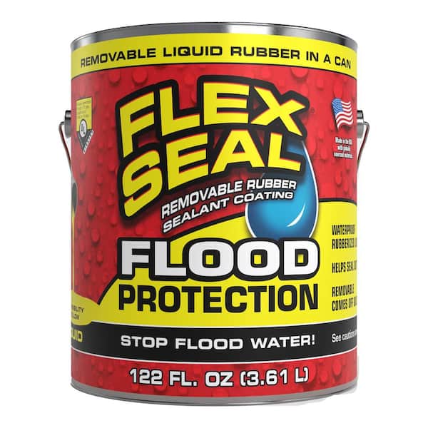 FLEX SEAL FAMILY OF PRODUCTS Flex Seal Flood Protection Liquid  Rubber Sealant Coating 122 oz. (Yellow)
