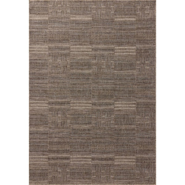 Birch Natural / Beige 7 ft. 10 in. x 10 ft. Indoor/Outdoor Area Rug