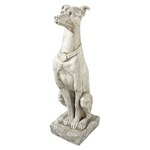 30 in. H Art Deco Whippet Greyhound Sentinel Dog Statue