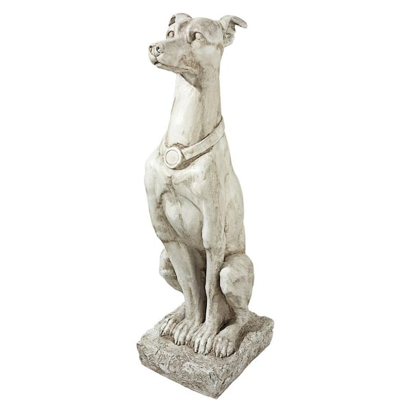 Design Toscano 30 in. H Art Deco Whippet Greyhound Sentinel Dog Statue