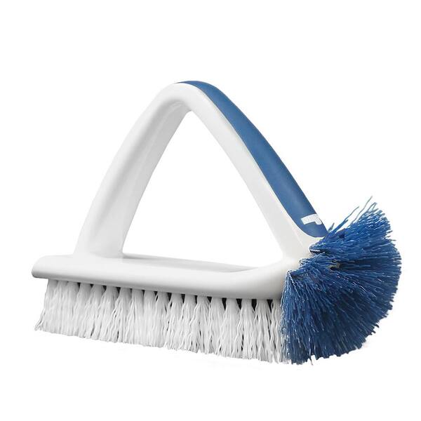 Shower Cleaning Brush, Scrub Brush with Long Handle, Tub and Tile Brush,  for Cleaning Bathroom, Patio, Kitchen, Wall, Desk 