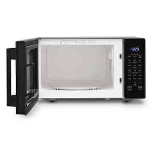 19 in. 0.9 cu. ft. Countertop Microwave in Black with Add 30-Seconds Option
