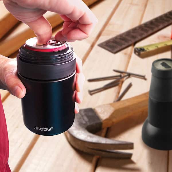 Keep Em Cool Vacuum Insulated Beer Bottle & Can Cooler with Beer Opener- Double Walled, Stainless Steel Drink Cooler for Beers & Beverages- Easy to