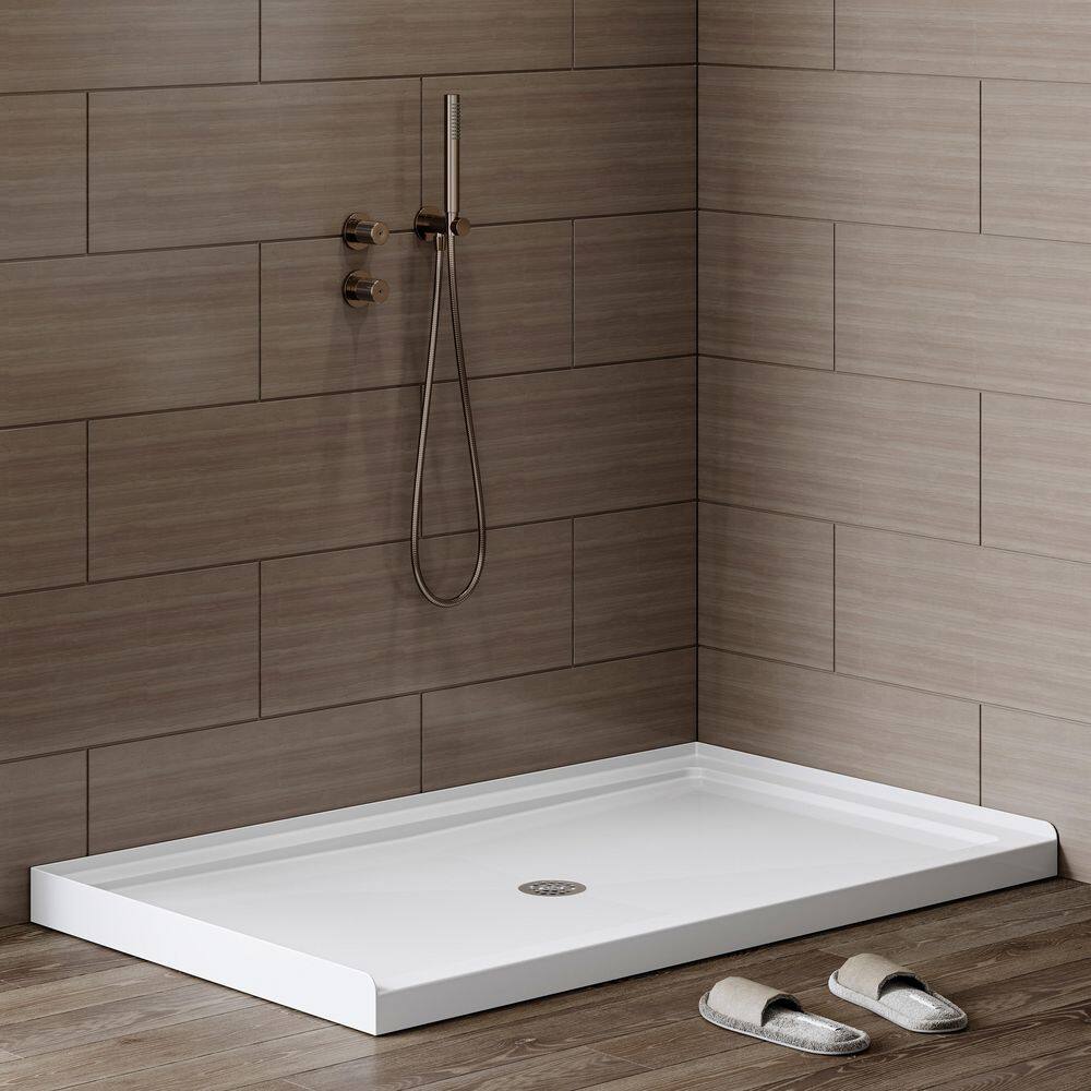 60 in. L x 36 in. W Alcove Shower Pan Base with Right Drain price history on PriceWatchPro