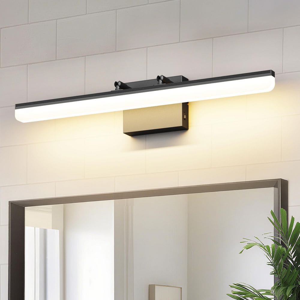 23.8 in. 1 Light Black LED Vanity Light Bar with 5-CCT Adjustable Switch for Bathroom price history on PriceWatchPro