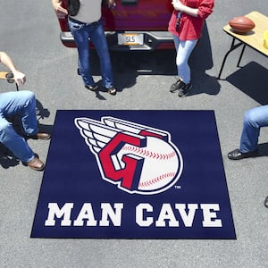 MLB - Cleveland Guardians Man Cave Tailgater 5 ft. x 6 ft. Indoor Area Rug