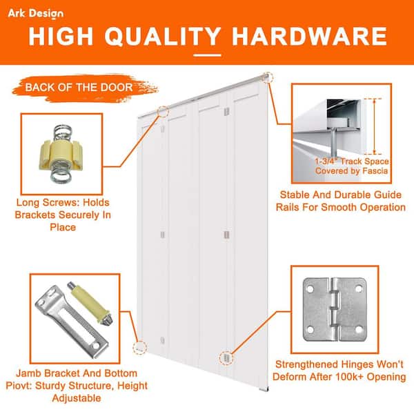 ARK DESIGN 60 in. x 80 in. 1 Lite Solid Core Panel White Primed