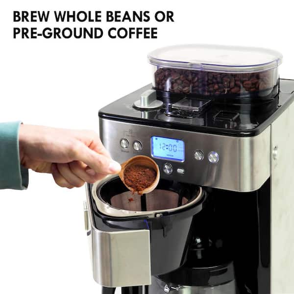 This coffee maker grinds coffee beans and brews them — and is on sale