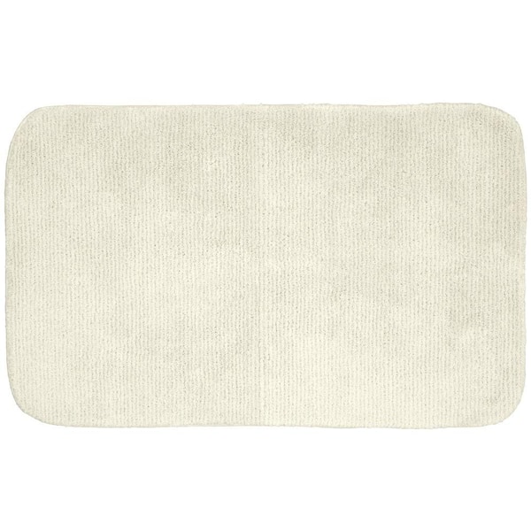 Garland Rug Glamor Ivory 24 in. x 40 in. Washable Bathroom Accent Rug
