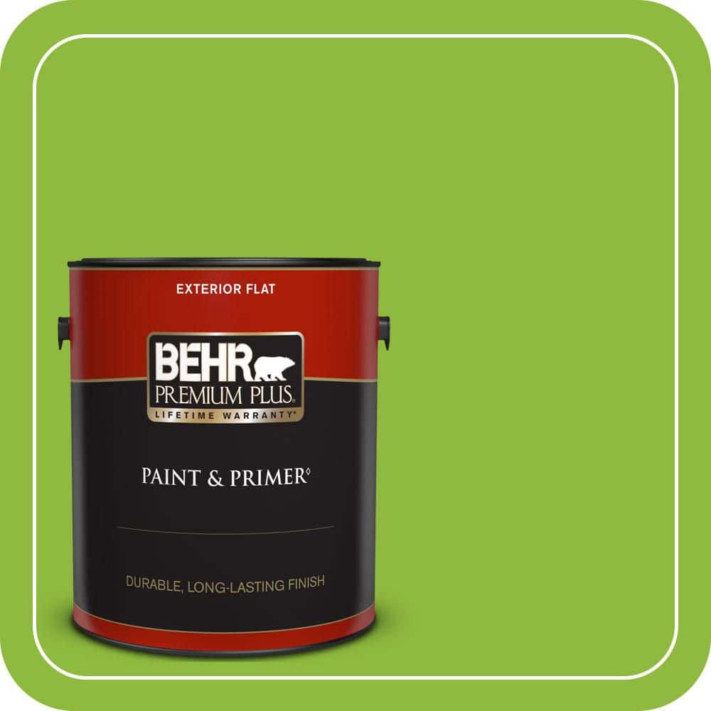 1 gal. #S-G-420 Limeade Flat Exterior Paint & Primer price history on PriceWatchPro