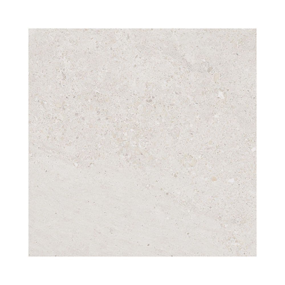 Giorbello American Elara White 4 in. x 4 in. Matte Stone Look