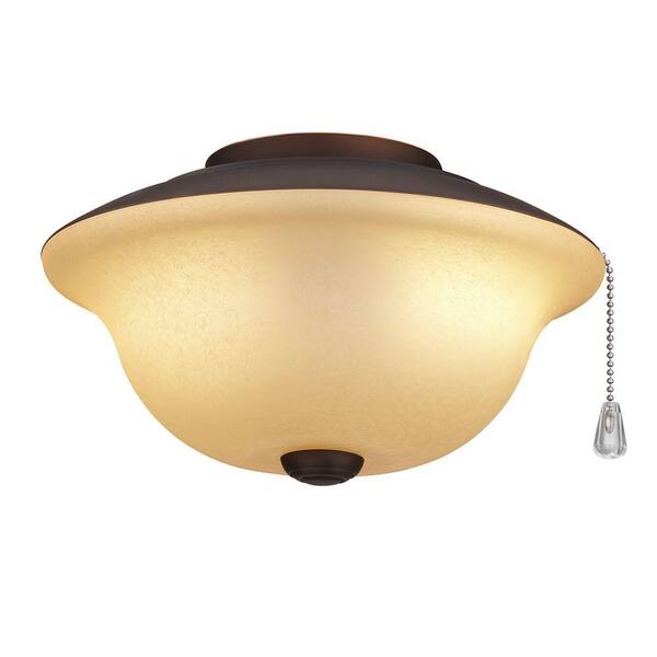 Broan-NuTone Hugger/Standard Traditional Bowl 2-Light Ceiling Fan Light Kit