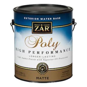 1 gal. Clear Matte Water Base Exterior Polyurethane HP High Performance